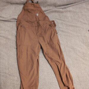 Carhartt brown duck overalls (Loose Fit, Size S)